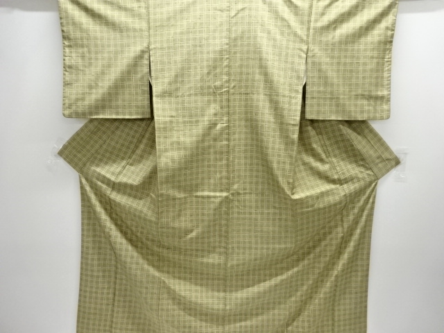 JAPANESE KIMONO / USHIKUBI TSUMUGI / GRID / INTANGIBLE CULTURAL HERITAGE